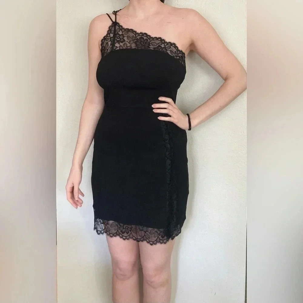 NWT Intimately Free People Sexy Black Slip Dress Size Fits Medium Tagged Large